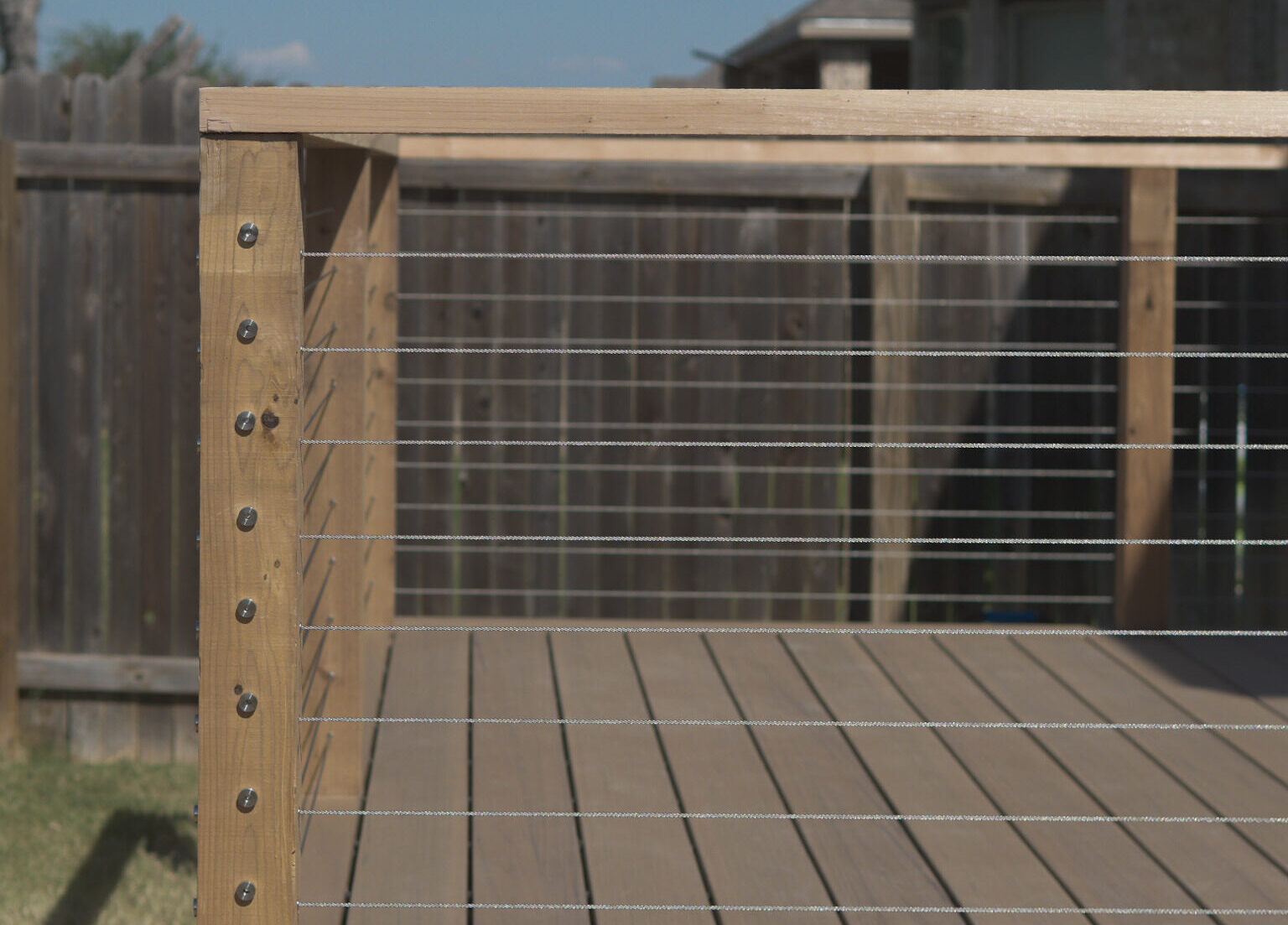 Composite deck installation in Boerne Texas