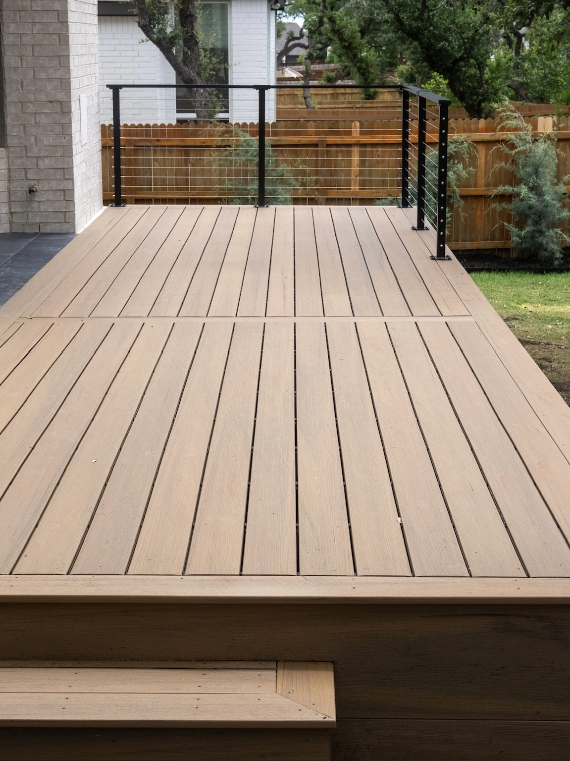 Family backyard deck built in Northwest San Antonio