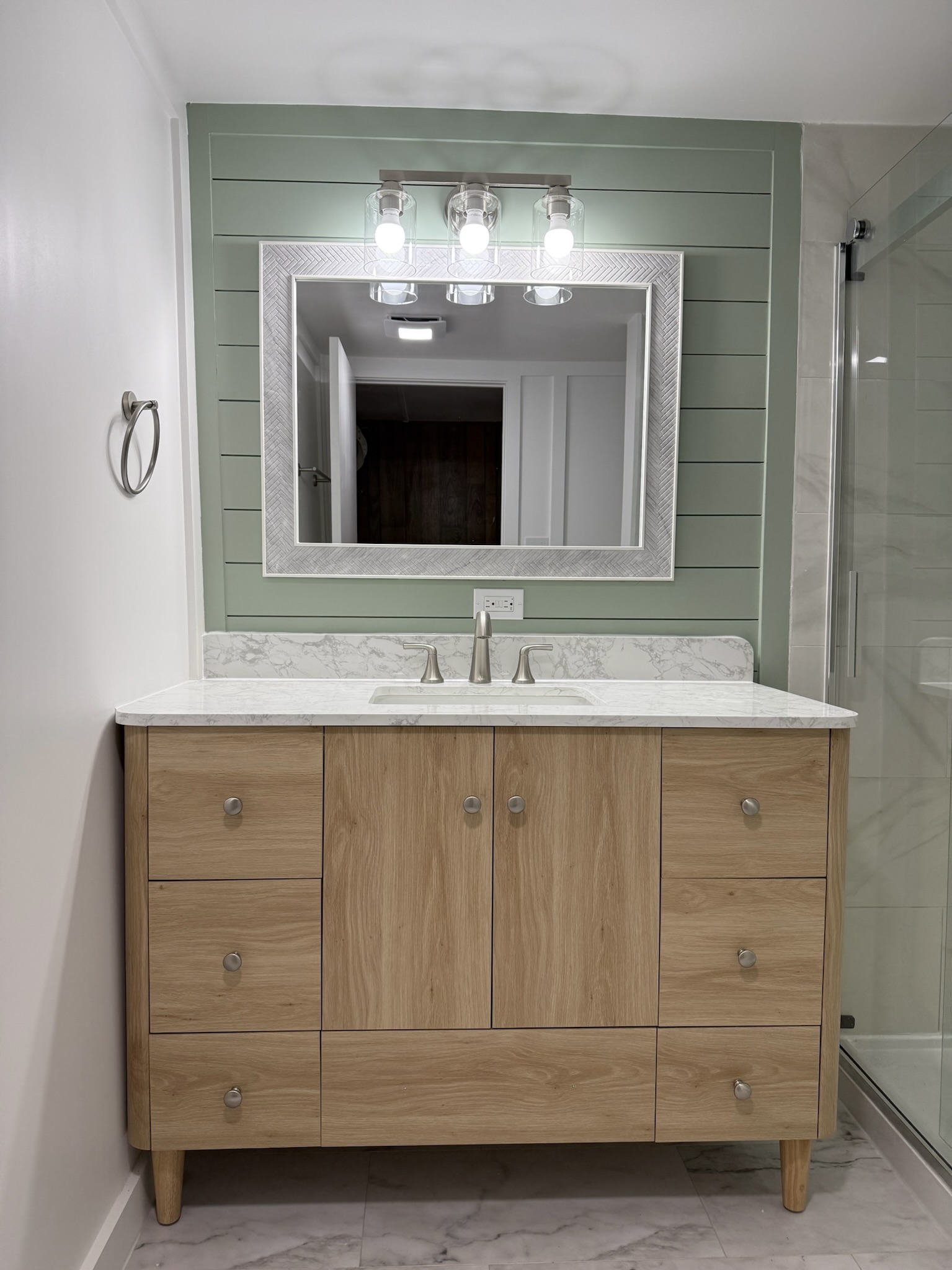 bathroom modern renovation services in texas hill country